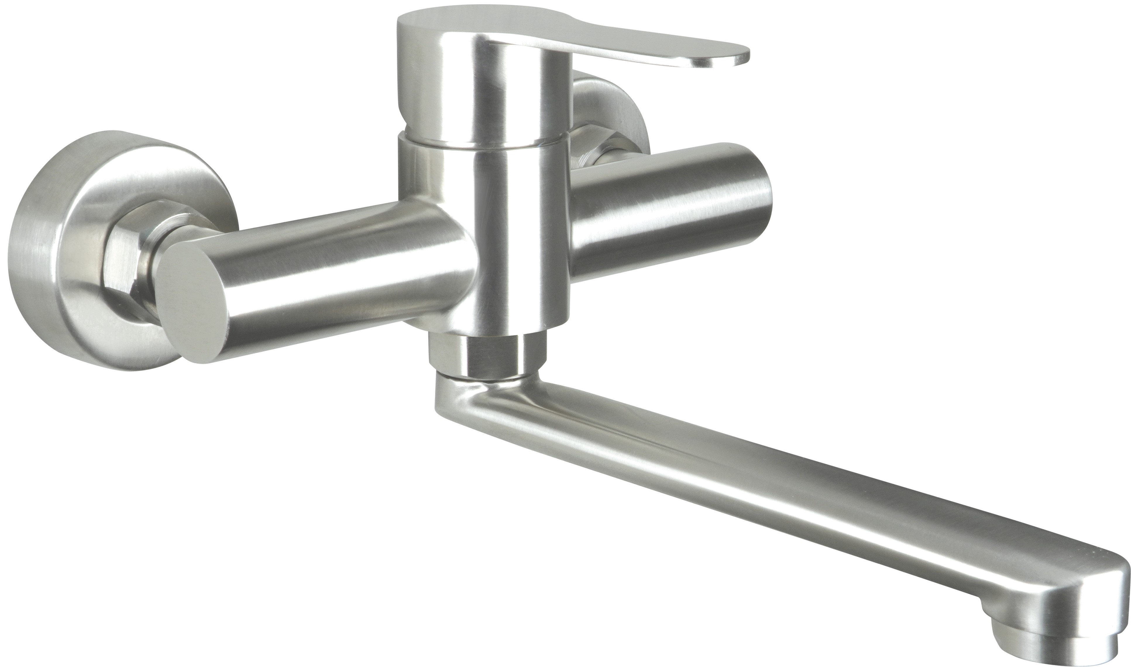 Deante Neo Lupo grifo para lavabo a pared acero BLU_F50M