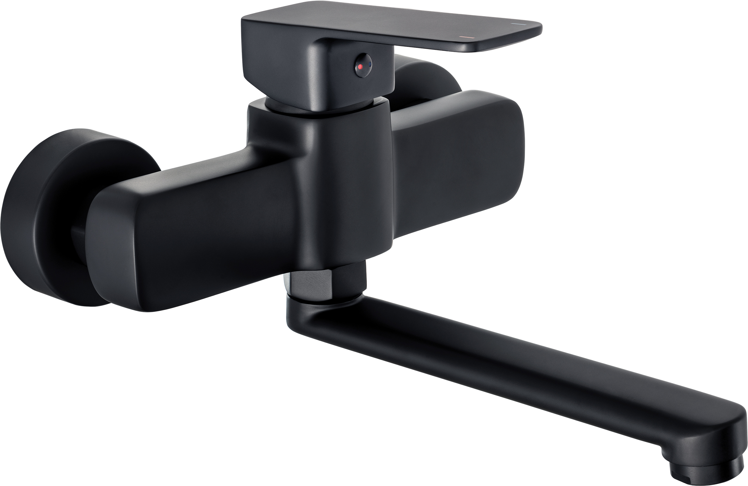 Deante Neo Maro grifo para lavabo a pared negro BLON50M