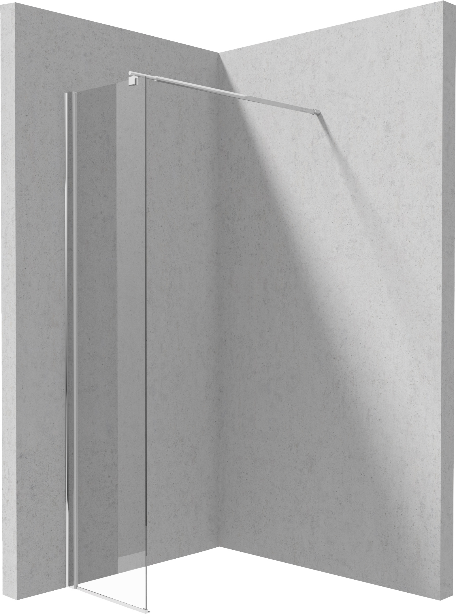 Deante Kerria Plus mampara de ducha walk-in 40 cm cromo brillante/vidrio transparente KTS_084P
