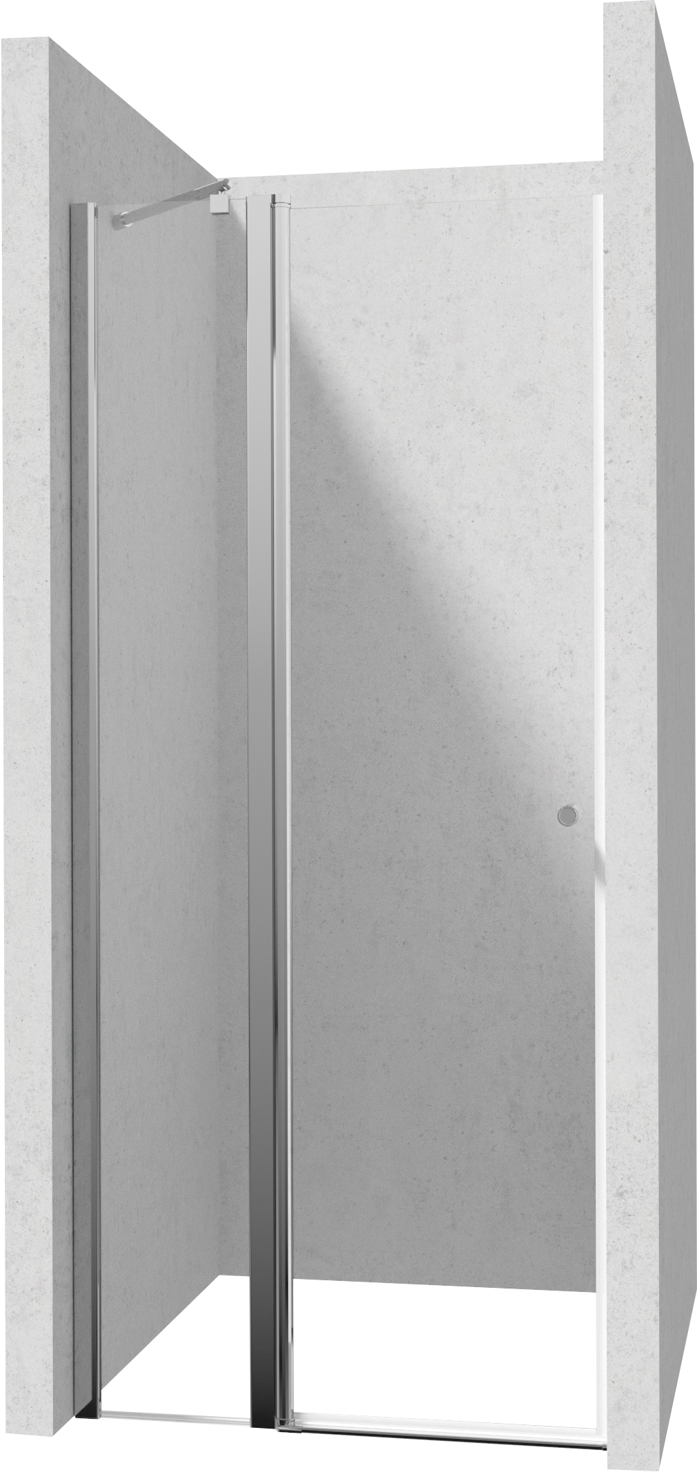 Deante Kerria Plus puerta de ducha 90 cm oscilante cromo brillante/vidrio transparente KTSU041P