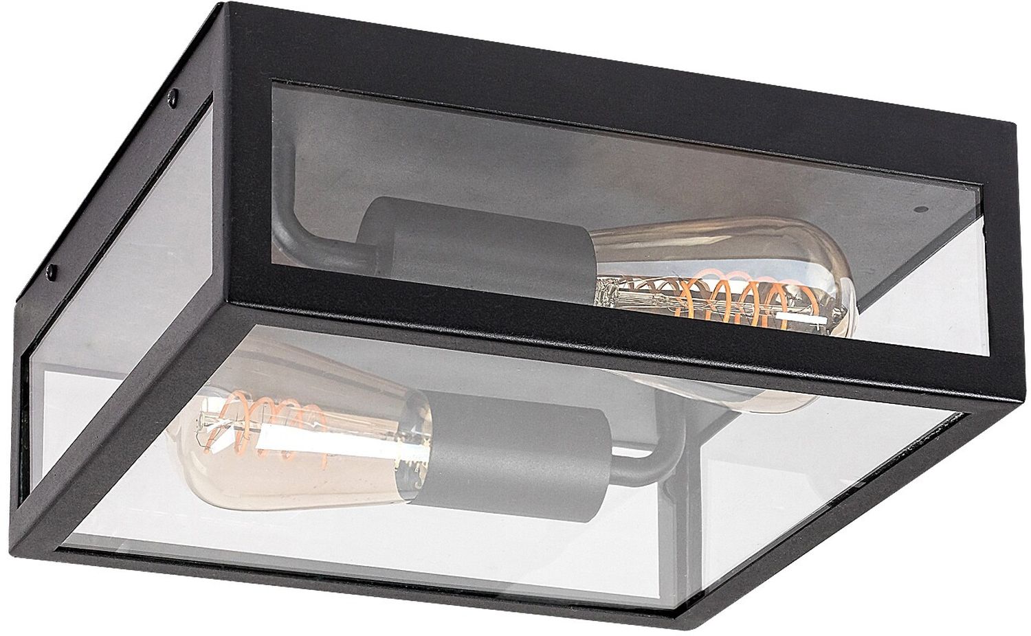 Rabalux Zaton lámpara de techo exterior 2x60 W negro 7070