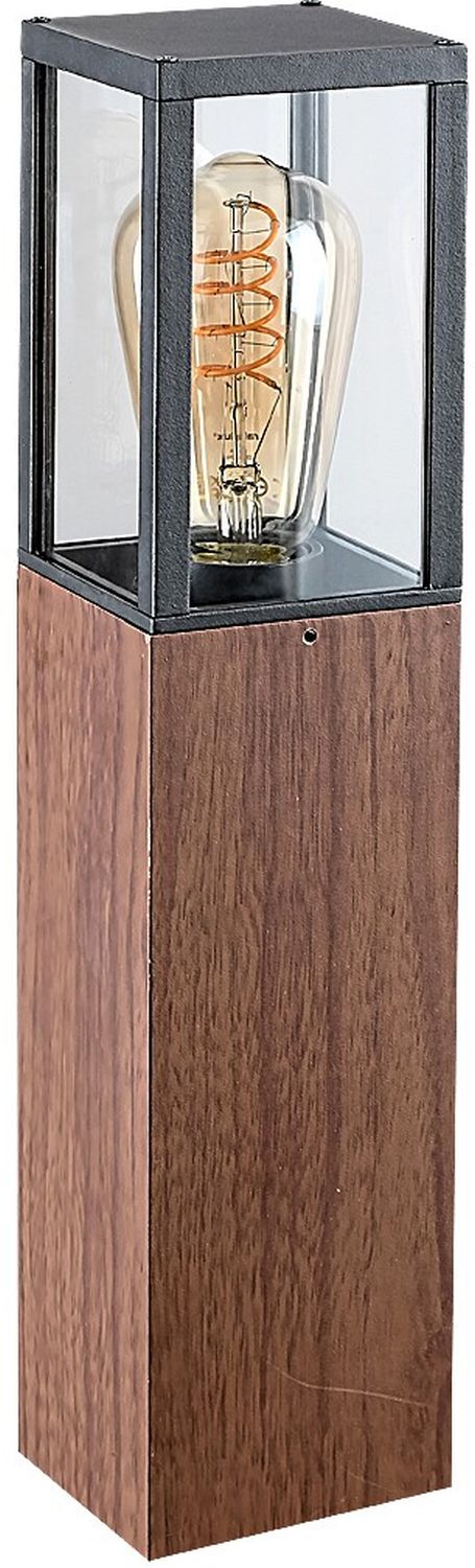 Rabalux Wales lámpara de pie para exteriores 1x60 W transparente-madera 7196