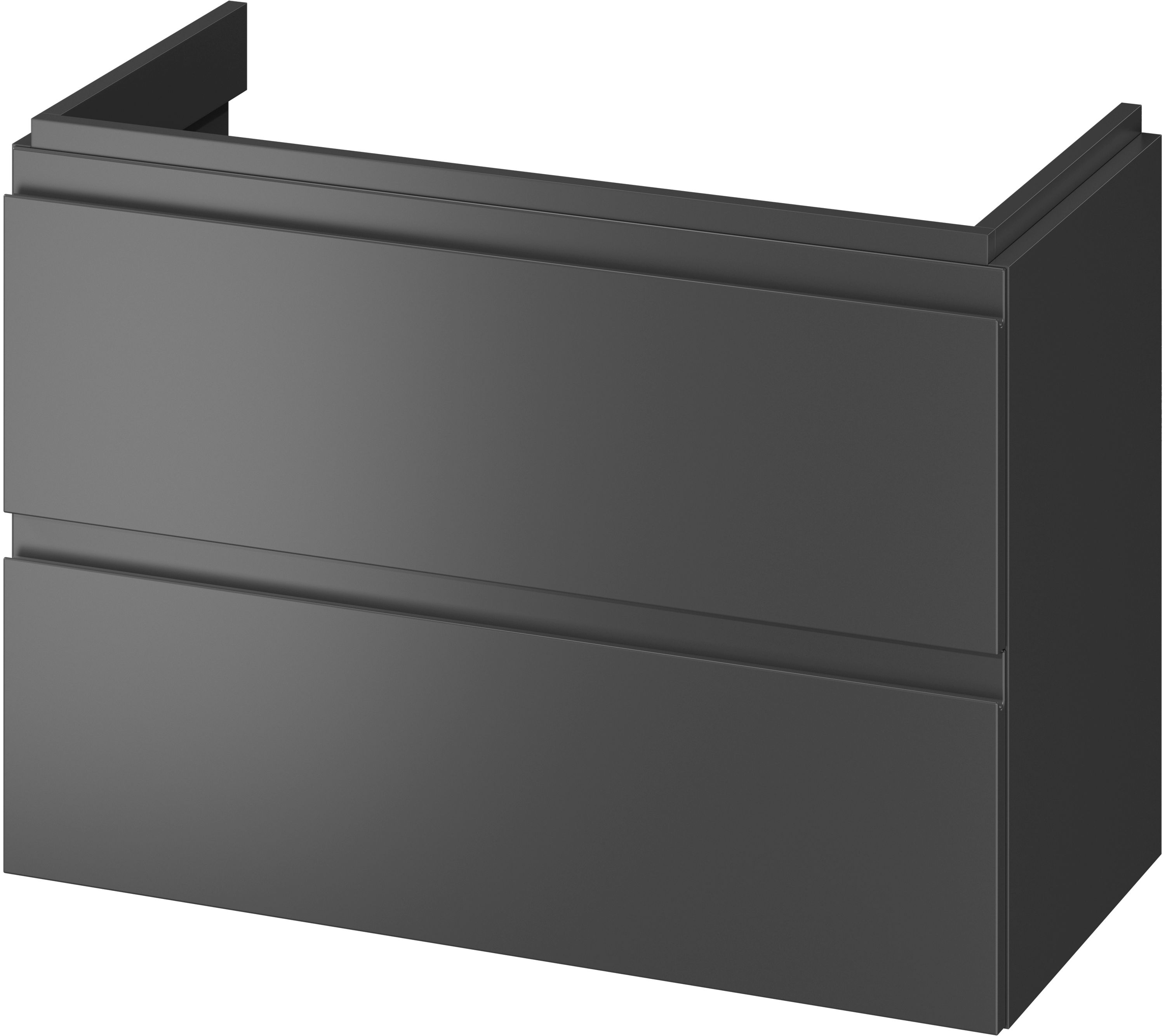 Cersanit Moduo armario 79.5x37.5x57 cm suspendido, para lavabo antracita S590-077-DSM