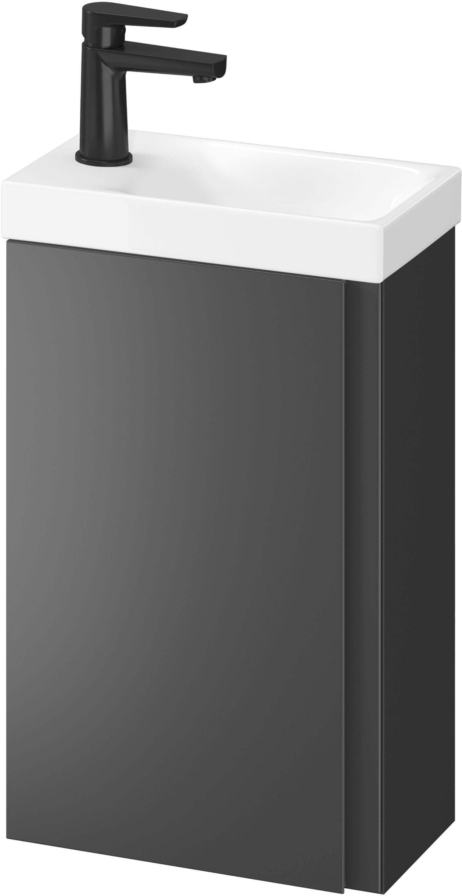 Cersanit Moduo lavabo con mueble 39 cm antracita S801-467-DSM
