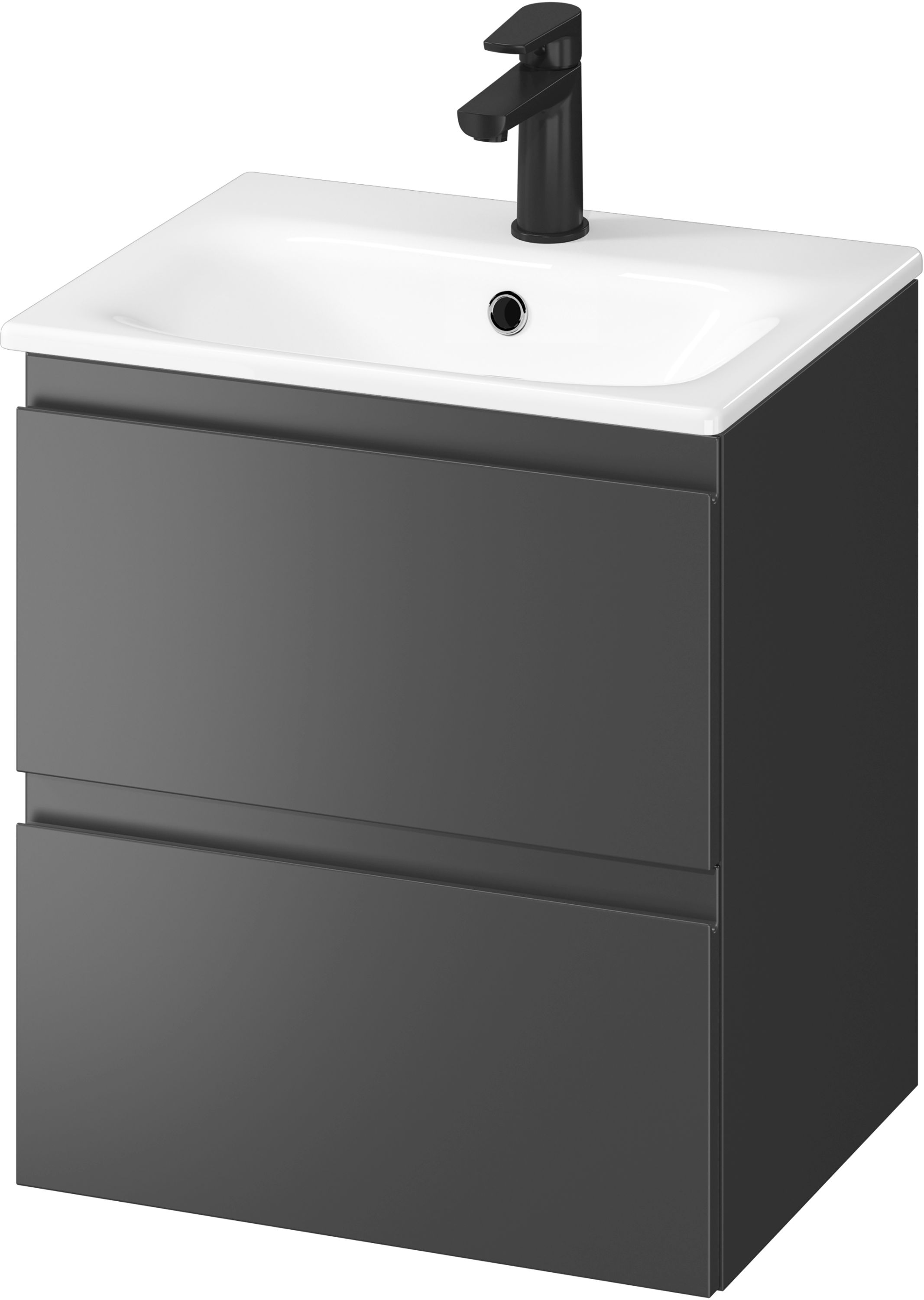 Cersanit Moduo lavabo con mueble 49.4 cm antracita S801-471-DSM