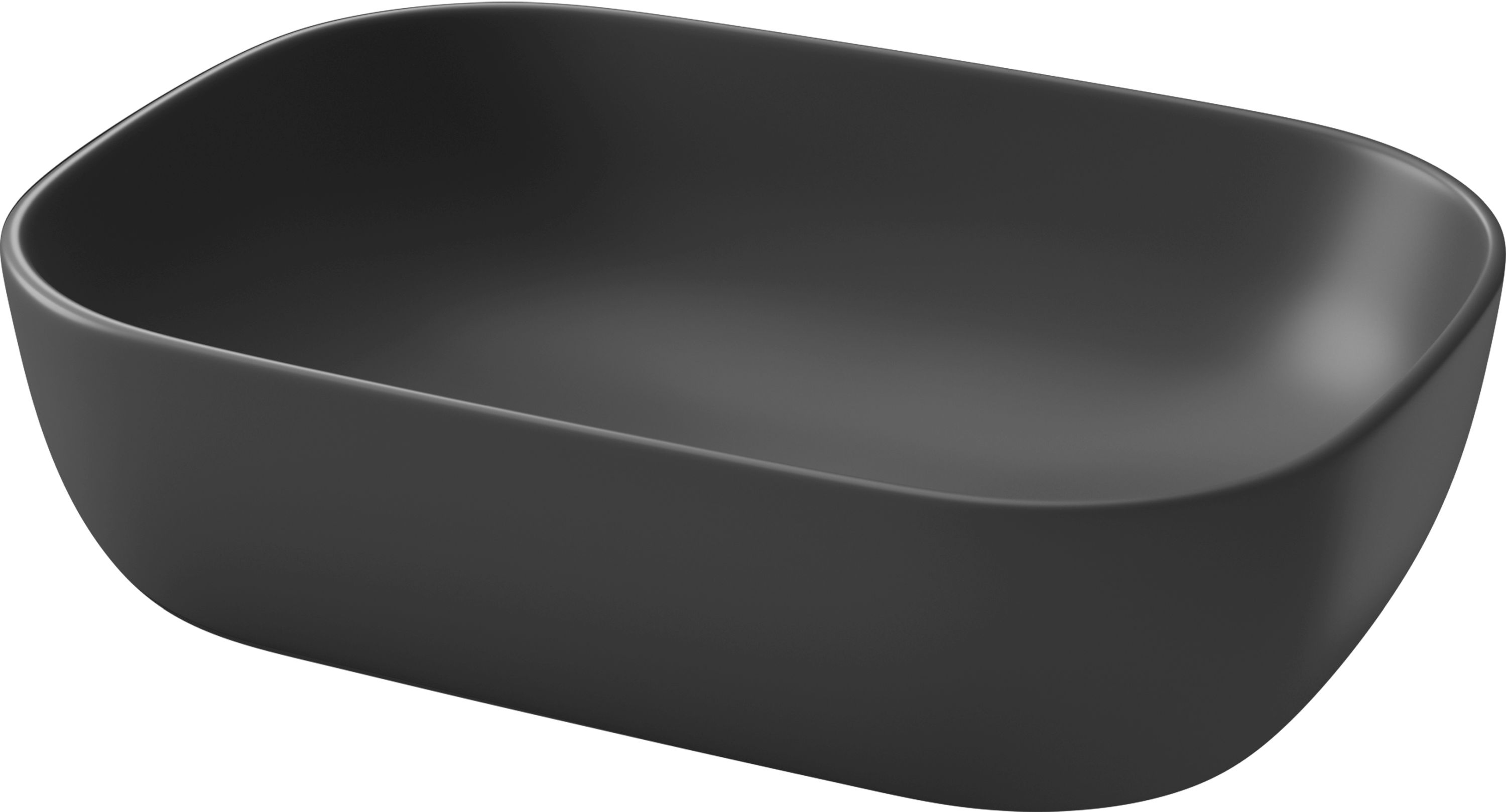 Cersanit Moduo lavabo 50.5x36 cm rectangular sobre encimera antracita K116-108