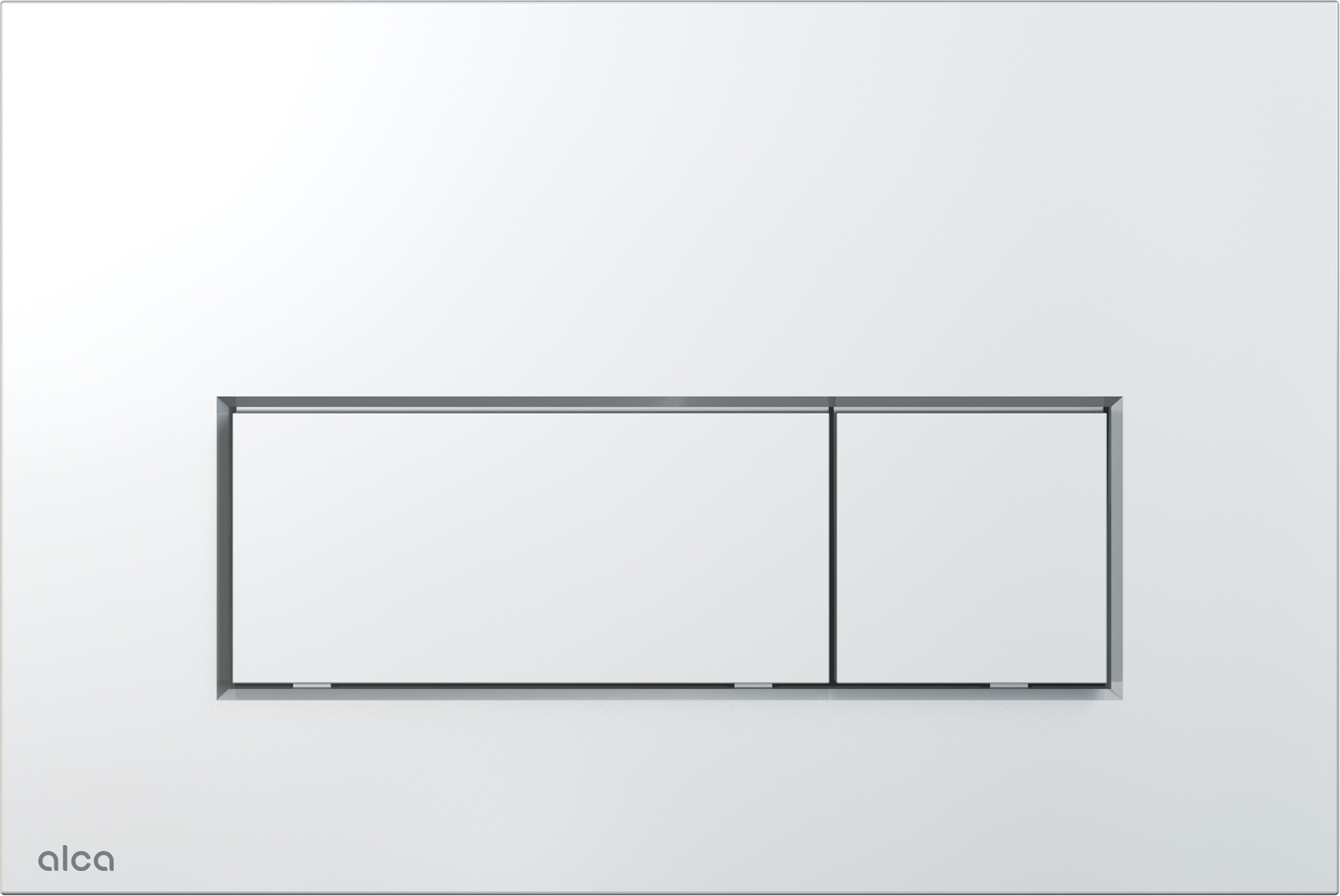 Alca Thin botón de descarga para WC cromo brillante M571