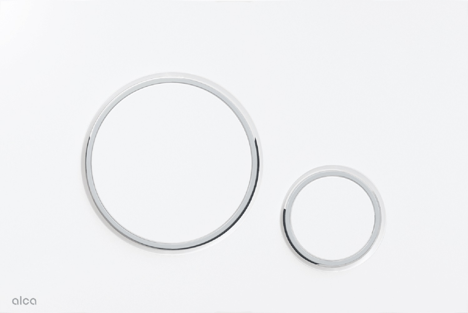 Alca Thin botón de descarga para WC blanco M776