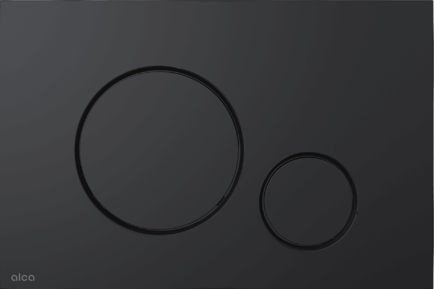 Alca Thin botón de descarga para WC negro M678