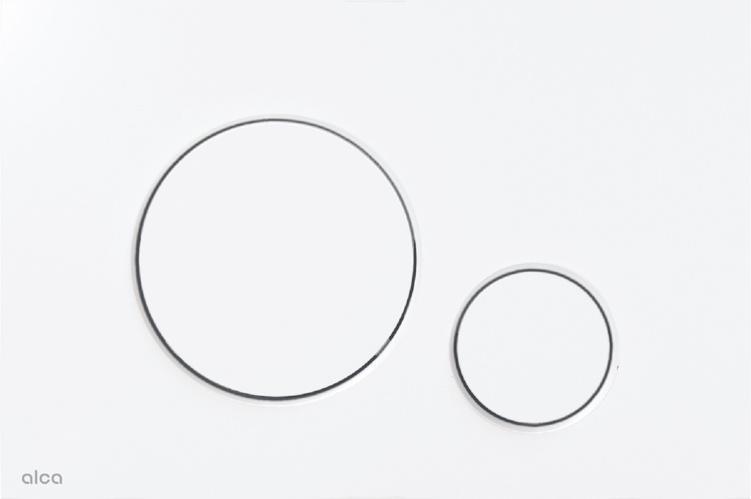 Alca Thin botón de descarga para WC blanco M676