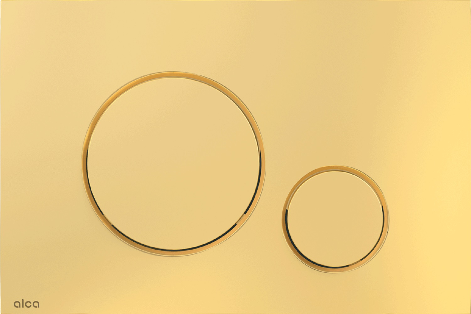 Alca Thin botón de descarga para WC oro M675
