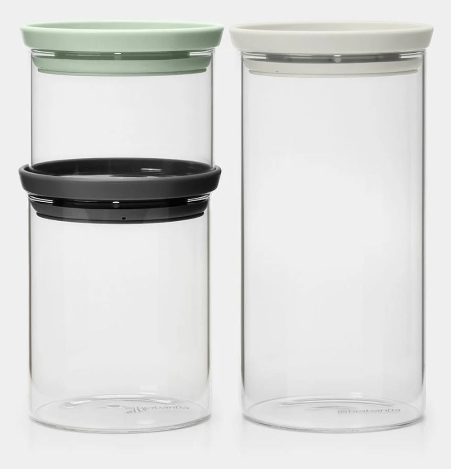 Brabantia conjunto de recipientes 21x10.4x20.2 cm transparente-mezcla de colores 100550