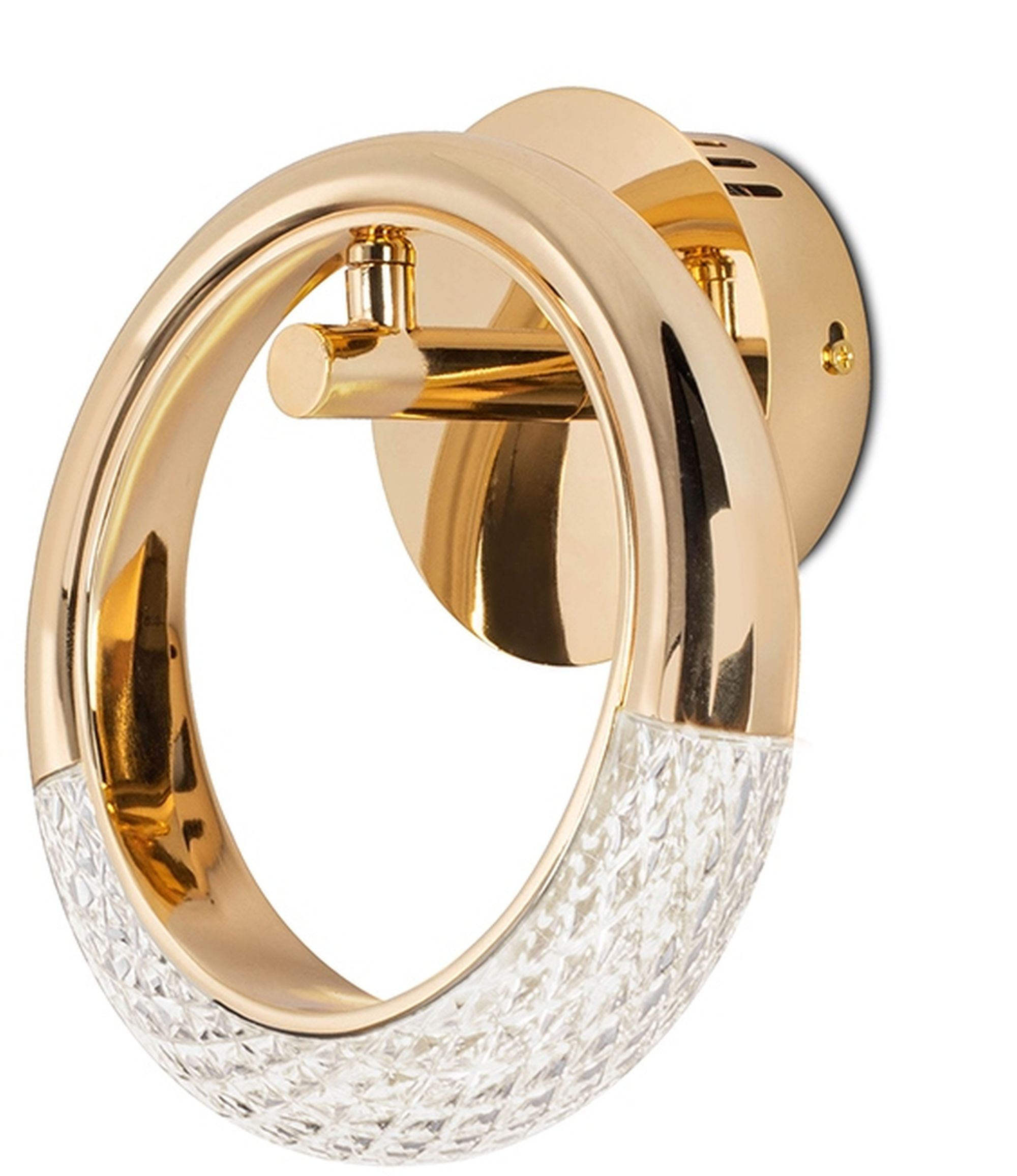 Moosee Helios lámpara de pared 1x8 W oro-cristal MSE010100320