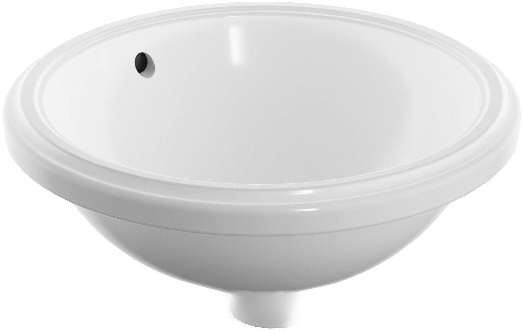 Geberit Variform lavabo 33x33 cm circular bajo encimera blanco 500.744.01.2