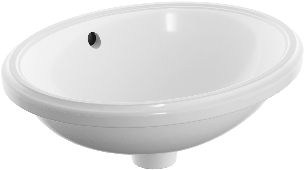 Geberit Variform lavabo 42x33 cm oval bajo encimera blanco 500.748.00.2