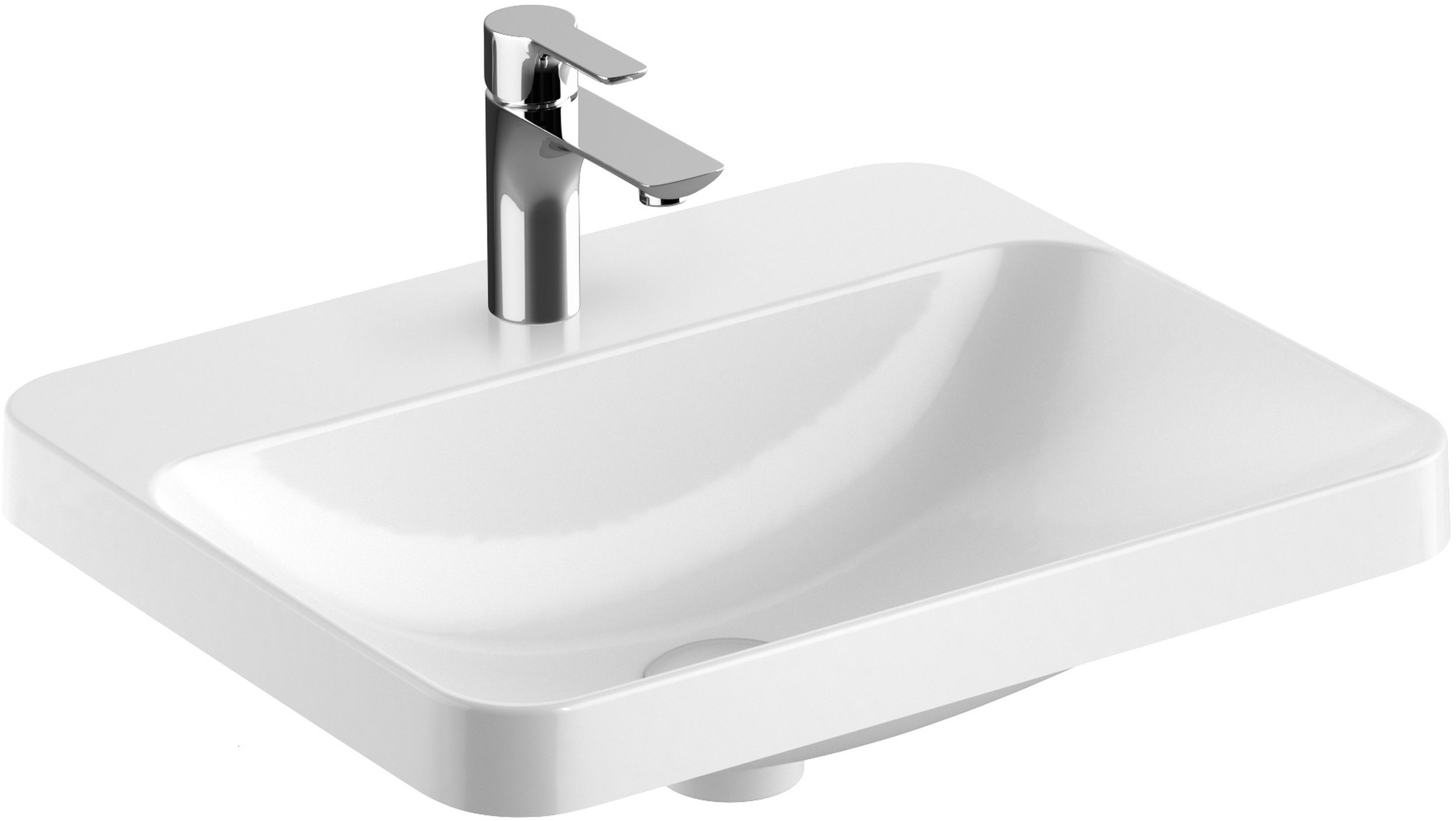 Geberit Variform lavabo 55x45 cm rectangular empotrado blanco 500.742.00.2