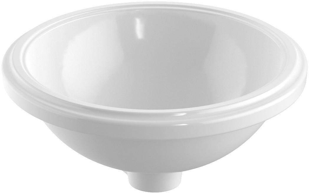 Geberit Variform lavabo 33x33 cm circular bajo encimera blanco 500.747.00.2