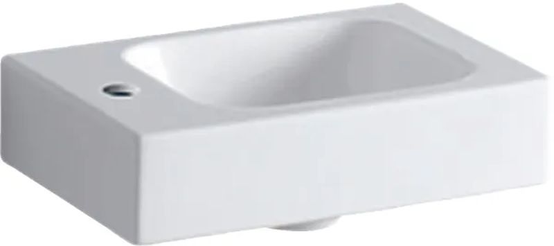 Geberit iCon lavabo 38x28 cm rectangular clásico-para mueble blanco brillante 124836600