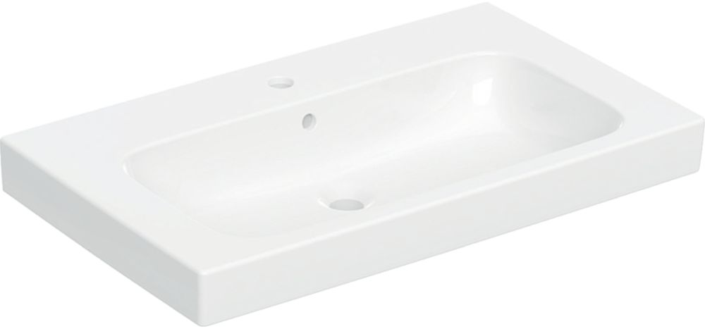 Geberit Modo lavabo 80x48.5 cm rectangular para mueble blanco 502.859.00.1