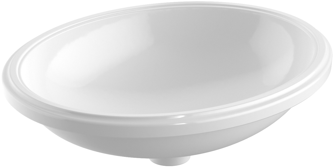 Geberit Variform lavabo 50x40 cm oval bajo encimera blanco 500.754.00.2