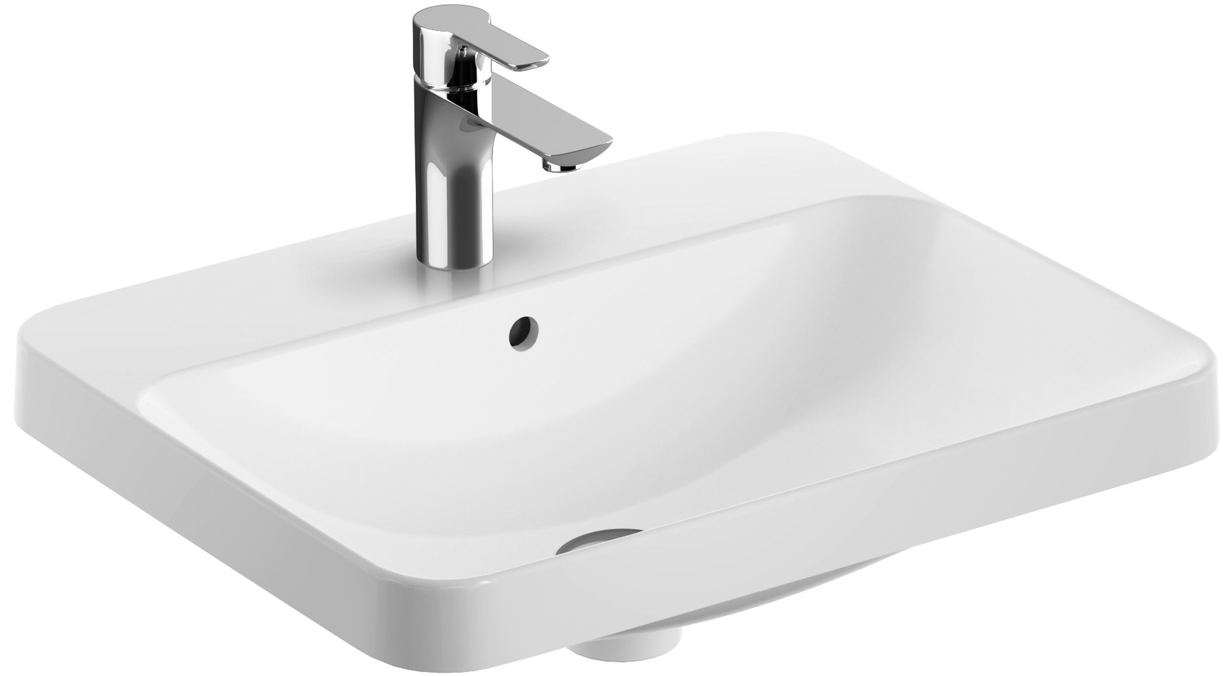 Geberit Variform lavabo 55x45 cm rectangular empotrado blanco 500.740.00.2