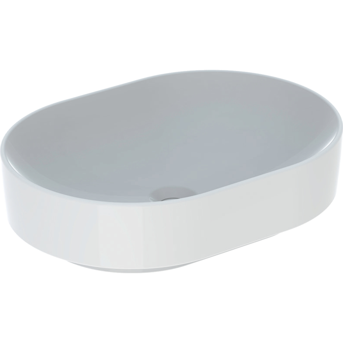 Geberit Variform lavabo 55x40 cm oval sobre encimera blanco brillante 500.774.01.2