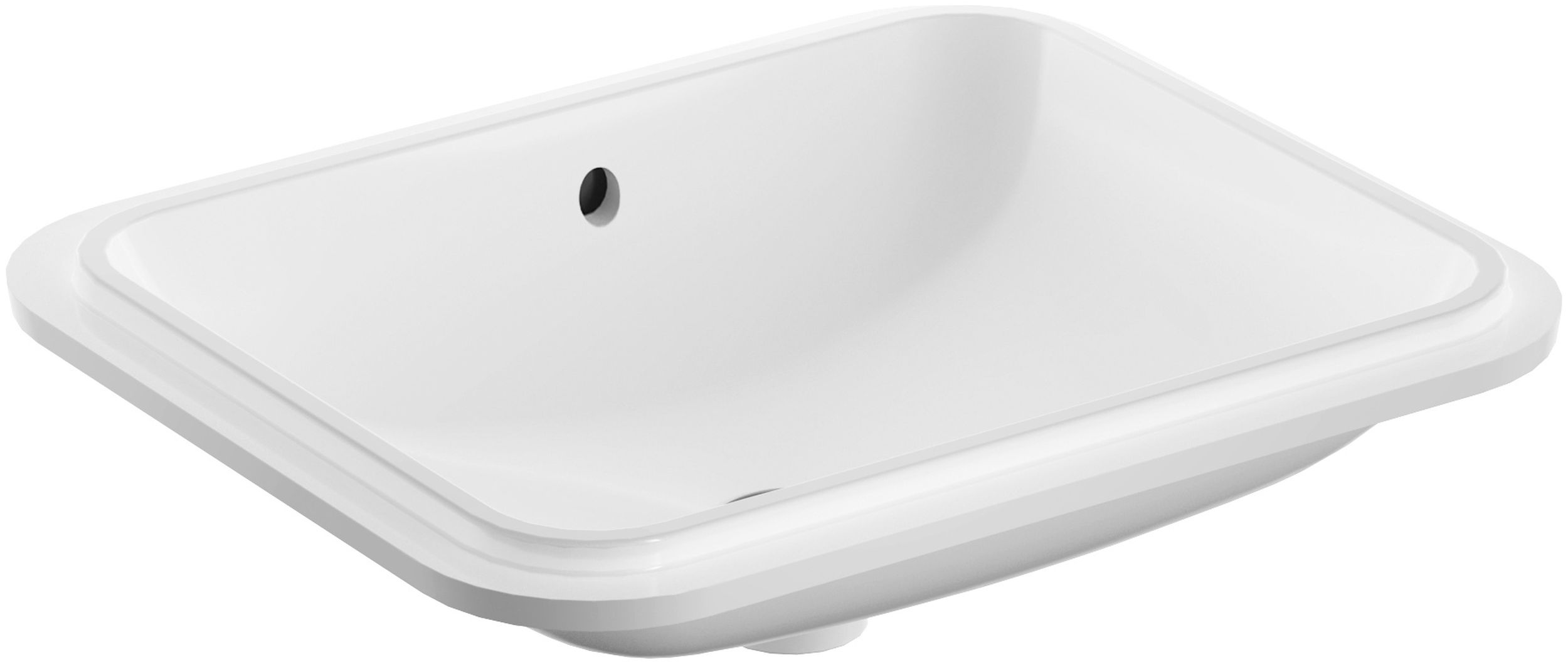 Geberit Variform lavabo 50x40 cm rectangular bajo encimera blanco 500.765.01.2