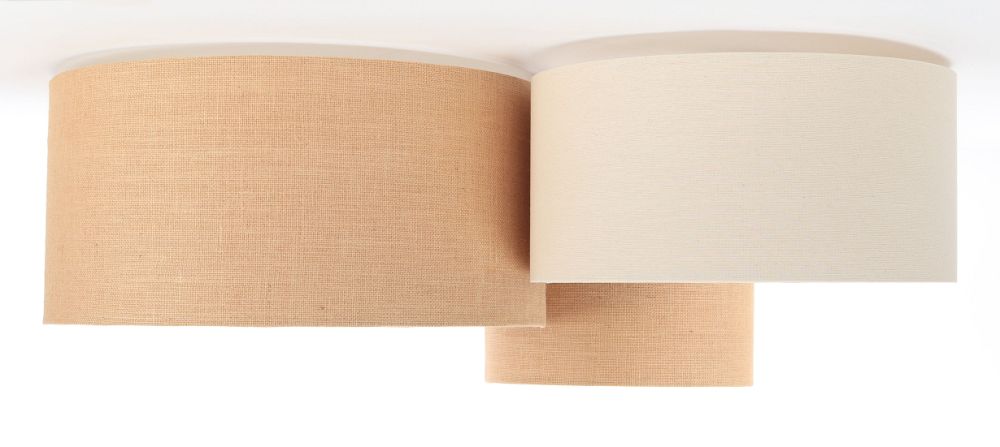 BPS Koncept Boho lámpara de techo 3x60 W beige 080-040
