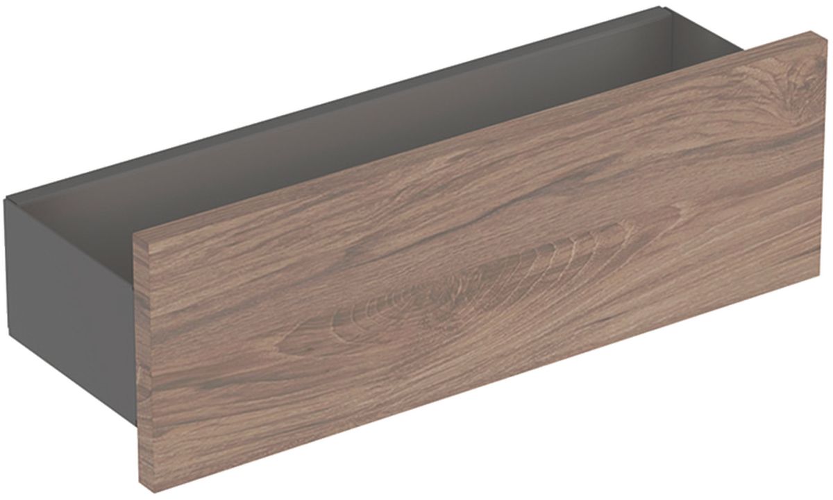 Geberit Smyle Square estante de baño 45 cm negro-nogal 500.362.JR.1