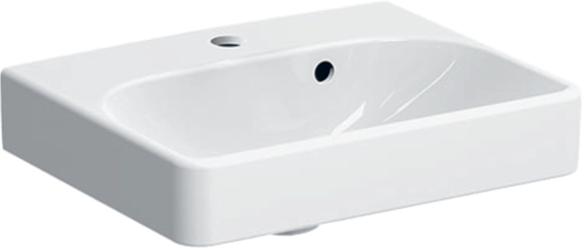Geberit Smyle Square lavabo 45x36 cm rectangular clásico-para mueble-empotrado blanco 500.222.01.8
