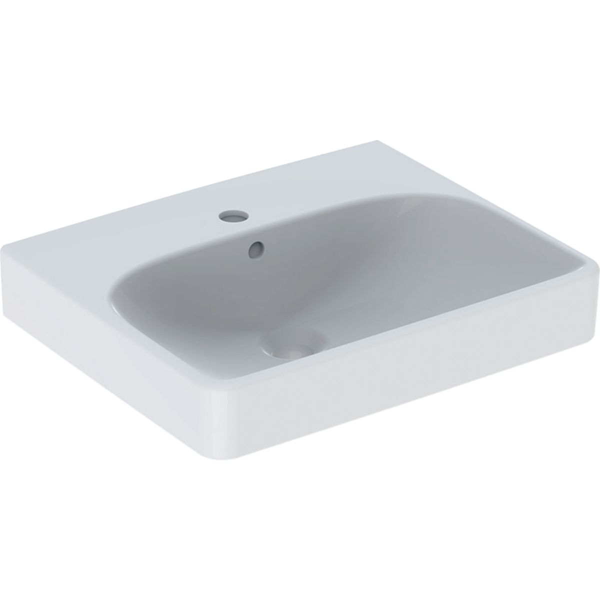 Geberit Smyle Square lavabo 50x41 cm rectangular clásico-sobre encimera blanco 500.256.01.1