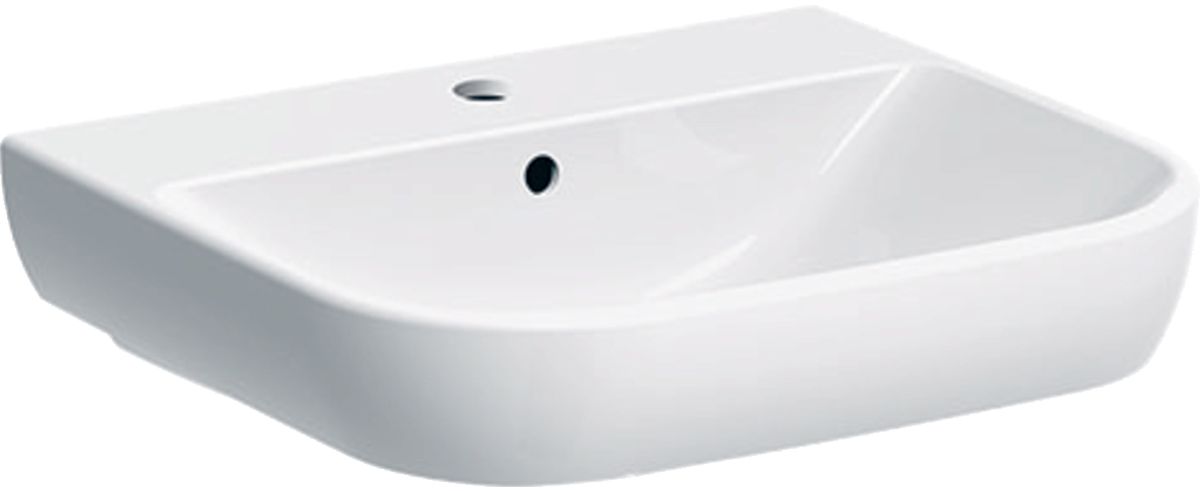 Geberit Smyle lavabo 55x48 cm rectangular clásico blanco 500.227.01.8