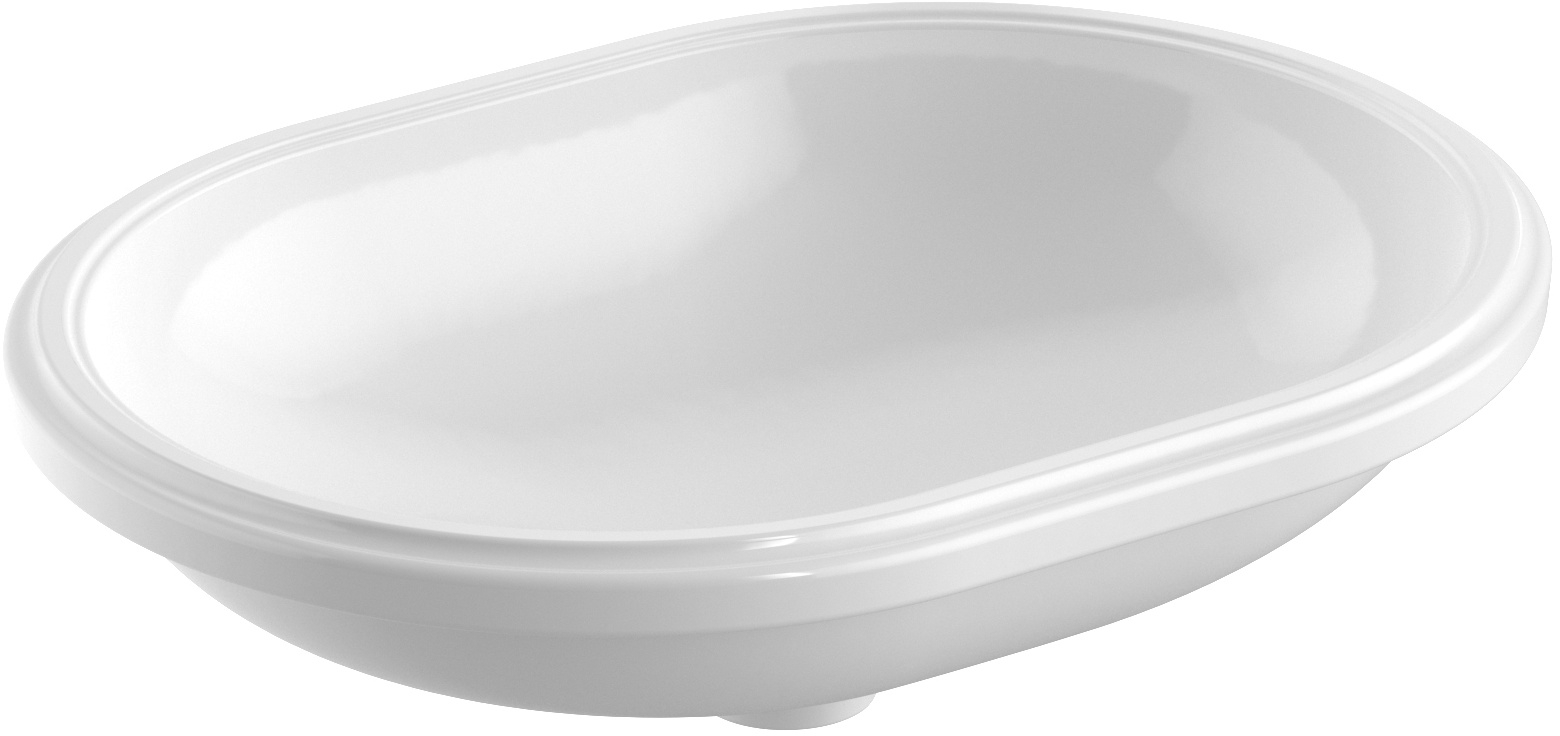 Geberit Variform lavabo 55x40 cm oval bajo encimera blanco 500.759.00.2