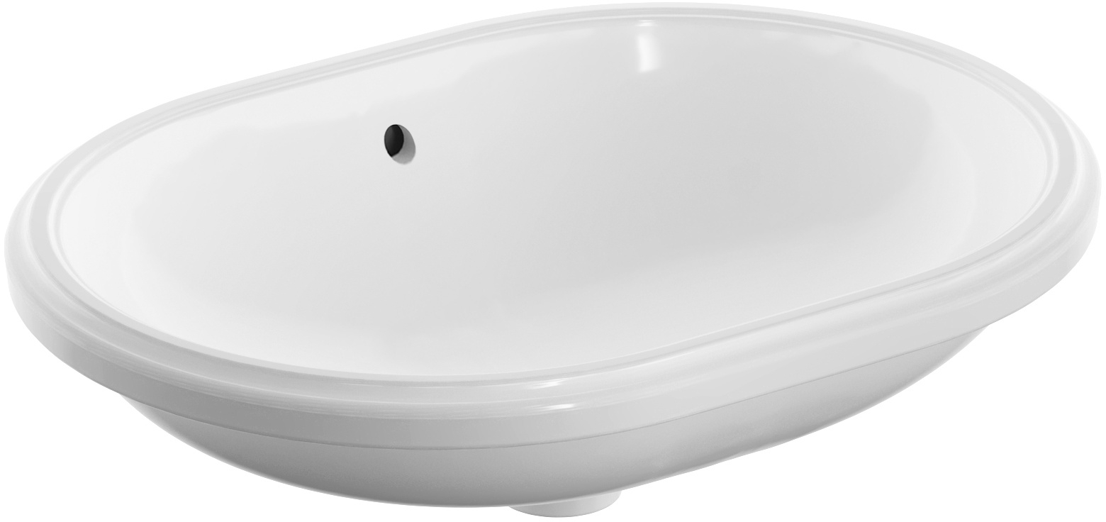 Geberit Variform lavabo 55x40 cm oval bajo encimera blanco brillante 500.757.01.2