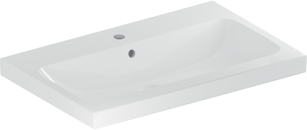 Geberit iCon lavabo 75x48 cm rectangular para mueble blanco 501.835.00.2