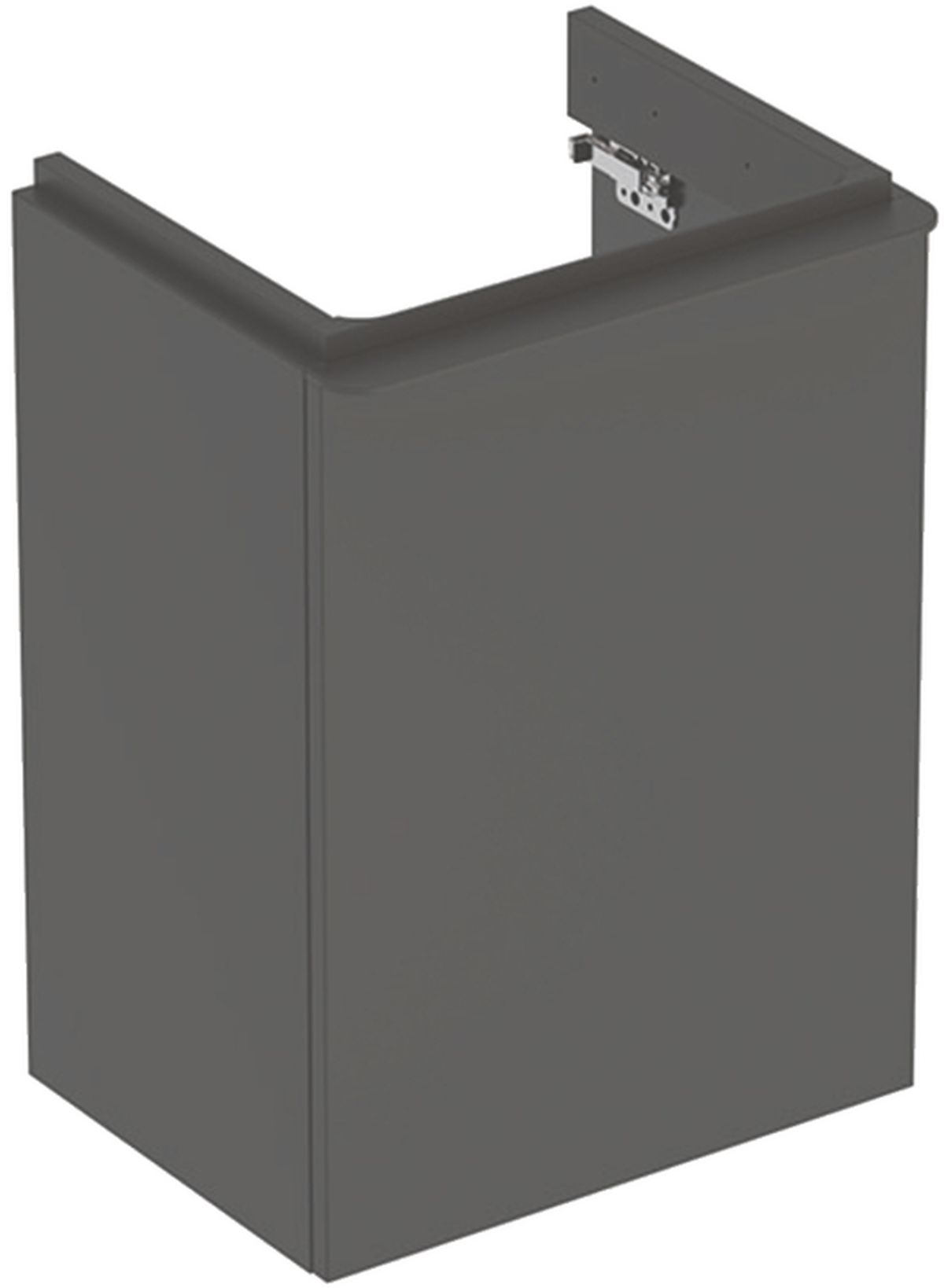 Geberit Smyle Square armario 44.2x35.6x61.7 cm suspendido, para lavabo negro 500.351.JK.1