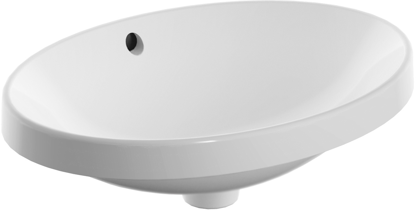 Geberit Variform lavabo 50x45 cm oval empotrado blanco 500.716.01.2