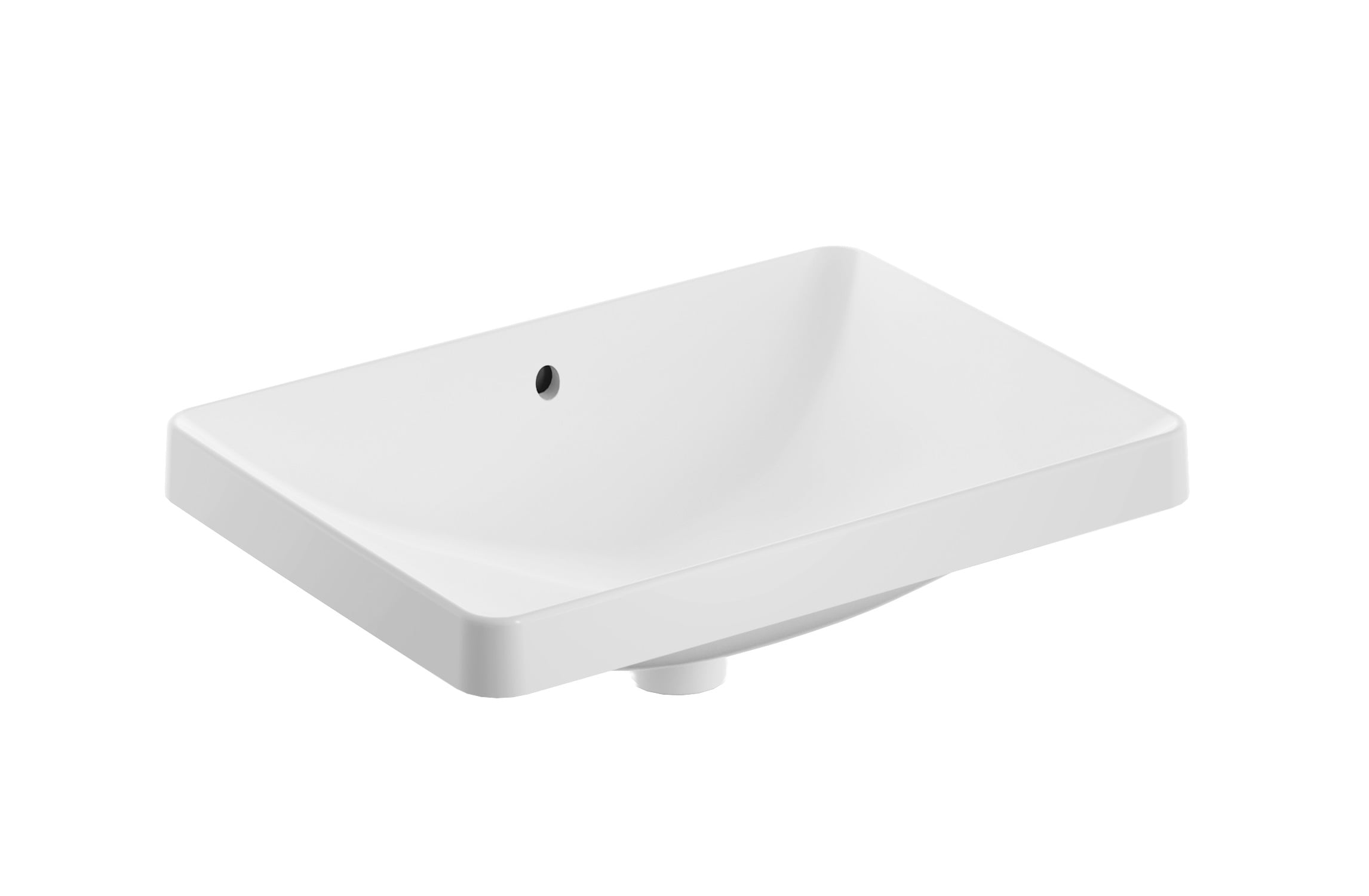 Geberit Variform lavabo 55x40 cm rectangular empotrado blanco 500.736.01.2