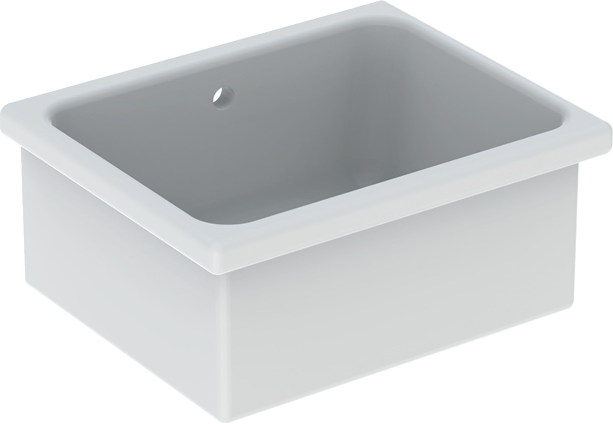Geberit Publica lavabo 60x45 cm rectangular sobre encimera blanco 500.885.00.1