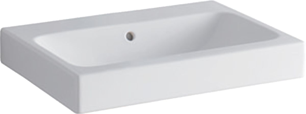 Geberit iCon lavabo 60x48 cm rectangular clásico-para mueble blanco brillante 124063600