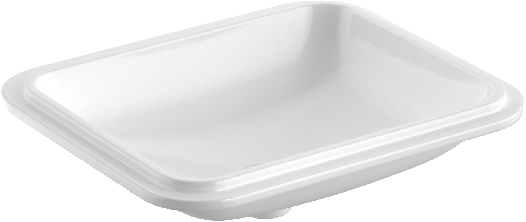 Geberit Variform lavabo 50x40 cm rectangular bajo encimera blanco 500.766.00.2