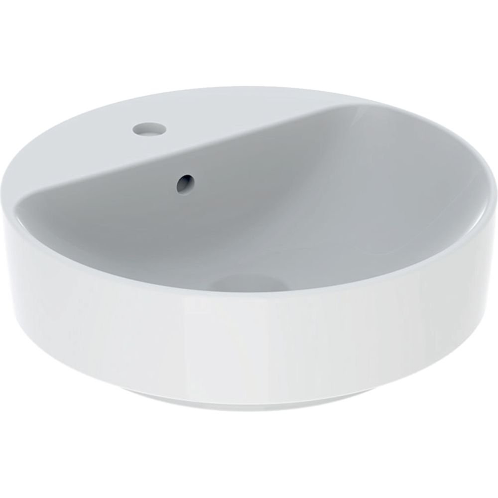 Geberit Variform lavabo 45x45 cm circular sobre encimera blanco 500.769.01.2