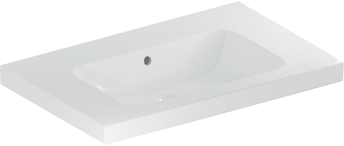 Geberit iCon lavabo 75x48 cm rectangular para mueble blanco 501.839.00.4