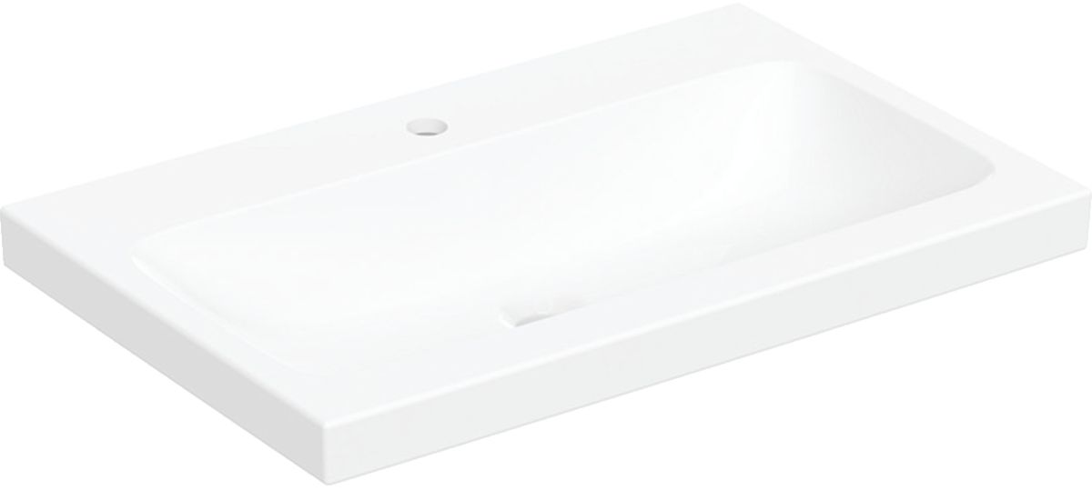Geberit iCon lavabo 75x48 cm rectangular sobre encimera blanco 501.848.00.6