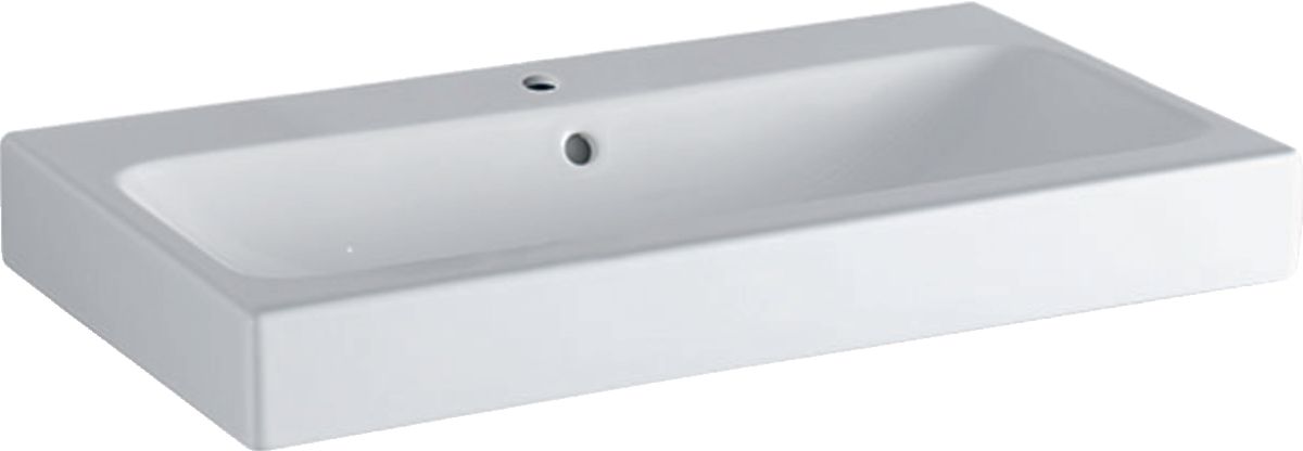 Geberit iCon lavabo 75x48 cm rectangular sobre encimera blanco 124575600