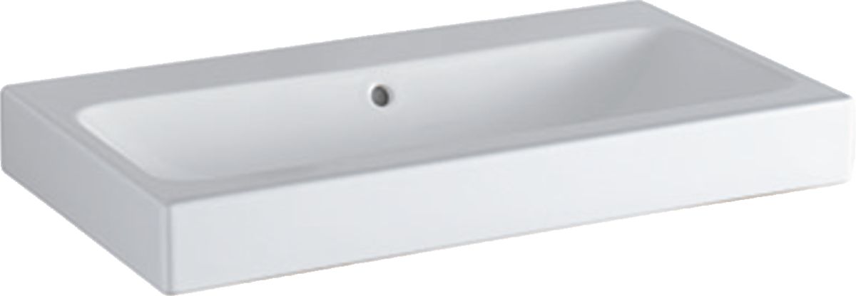 Geberit iCon lavabo 75x48 cm rectangular clásico-para mueble blanco 124078600