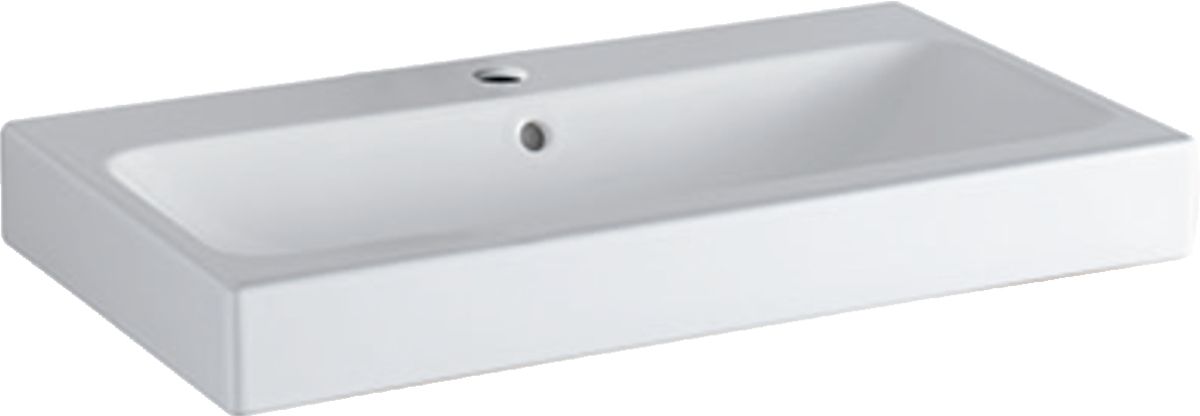 Geberit iCon lavabo 75x48 cm rectangular para mueble blanco 124075600
