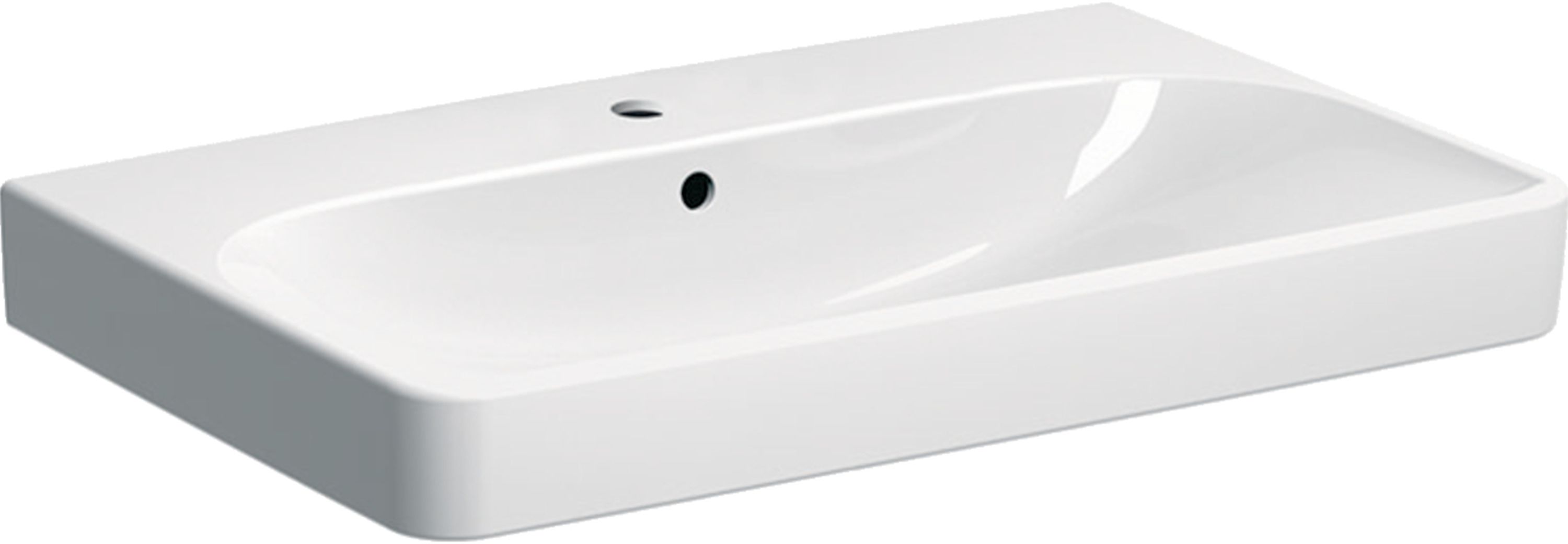 Geberit Smyle Square lavabo 90x48 cm rectangular clásico-para mueble-empotrado blanco 500.251.01.1