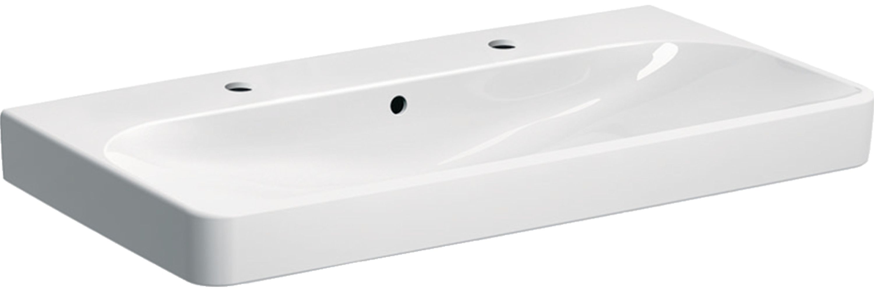 Geberit Smyle Square lavabo 90x48 cm rectangular clásico-para mueble-empotrado blanco 500.252.01.1