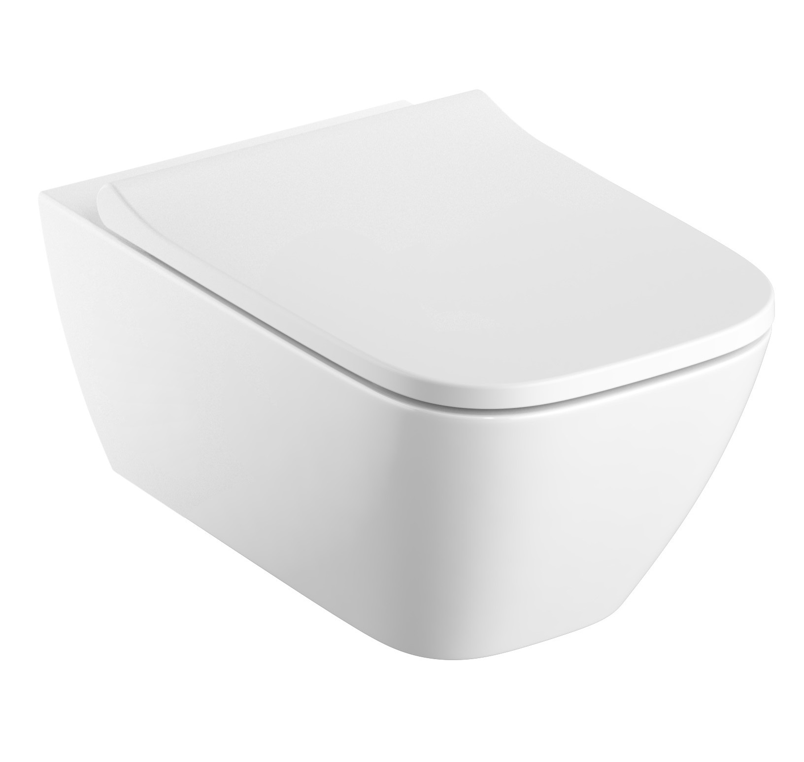 Geberit Smyle Square taza de inodoro suspendido sin reborde blanco 500.208.01.8